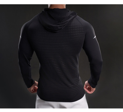 MUKAIHUO Outdoor Sports Quick-Dry Hooded Shirt