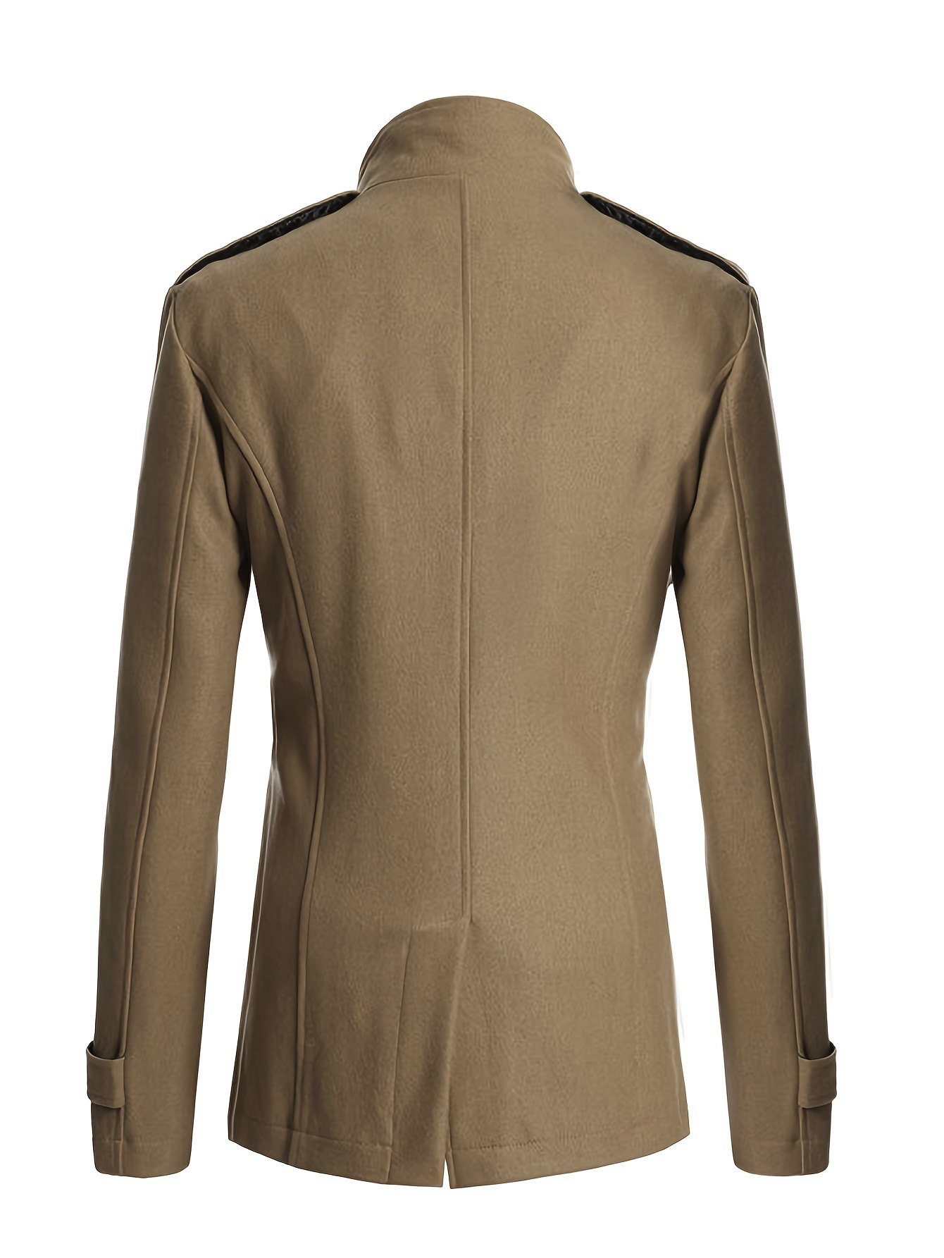 Men’s Long Double-Breasted Wool Coat