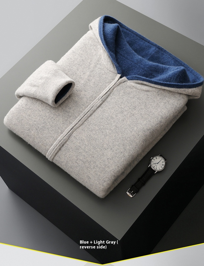 Caruso Cashmere Zip Hoodie