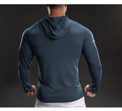 MUKAIHUO Outdoor Sports Quick-Dry Hooded Shirt