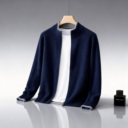 Aurelius Cashmere Zip Cardigan