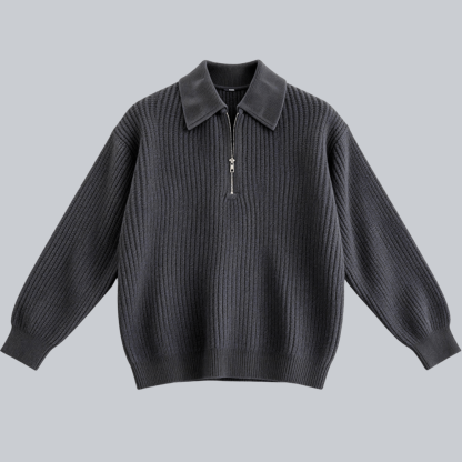 Everett Classic Half-Zip Knit Sweater