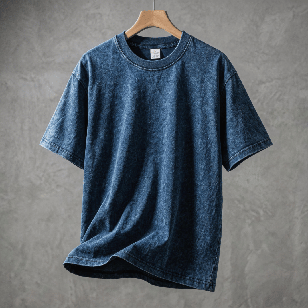 The Meridian Navigator | 280g Heavyweight Acid-Wash Tee