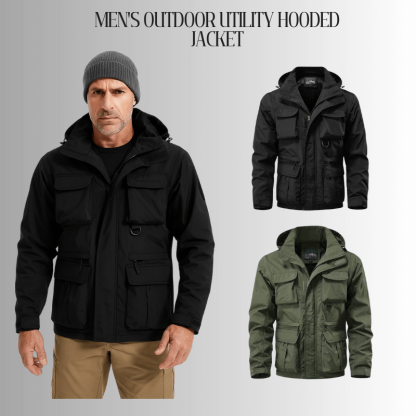 Men's Outdoor Utility Hooded Jacket
