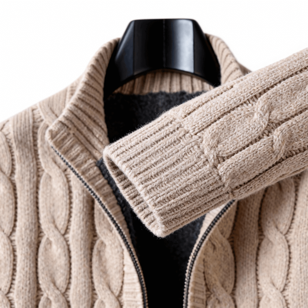 Belmont Cashmere Zip Cardigan