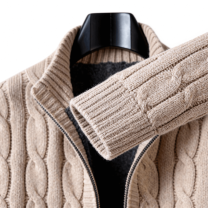 Belmont Cashmere Zip Cardigan