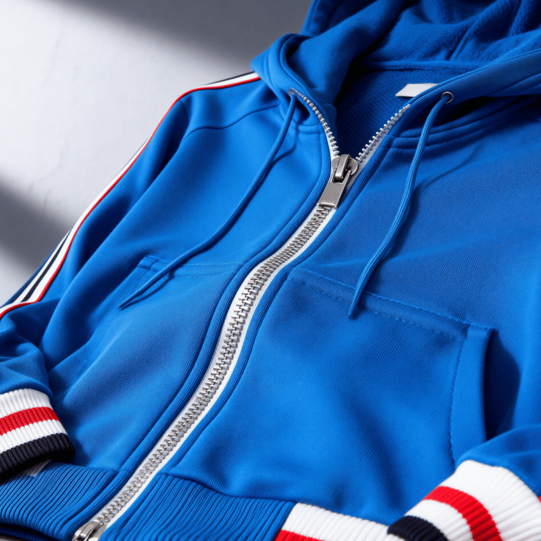 Men’s Classic Stripe Zip-Up Hoodie