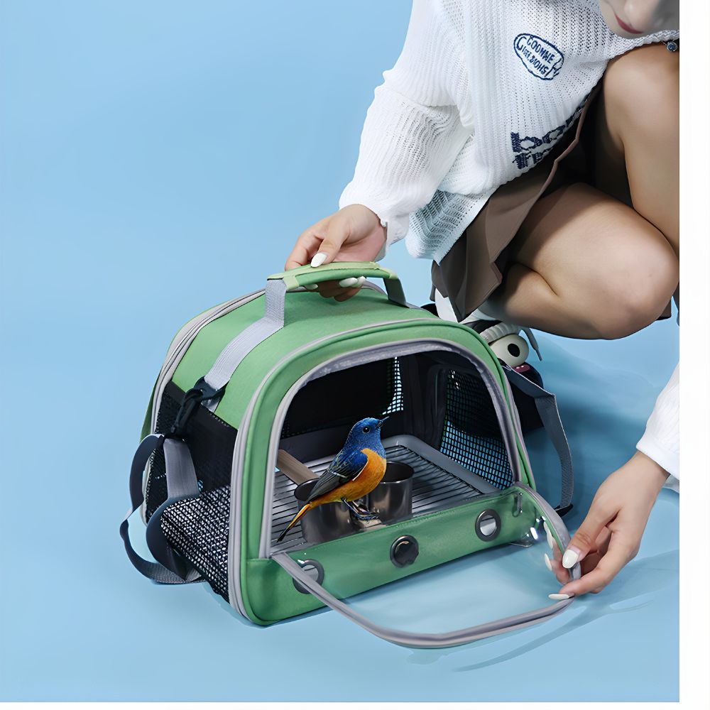 Perchfy™ Hands-Free Bird Travel Carrie