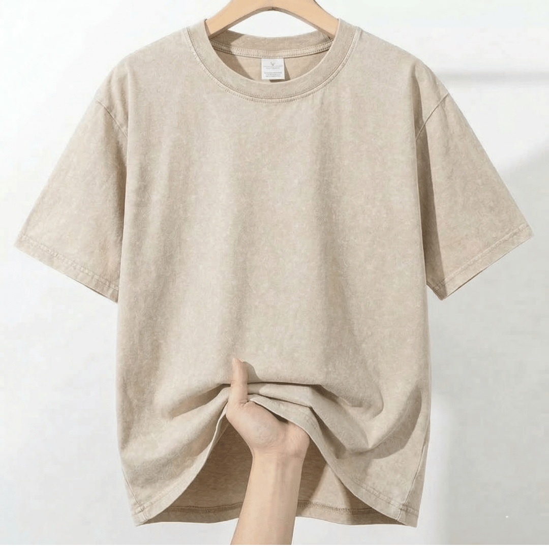 The Meridian Navigator | 280g Heavyweight Acid-Wash Tee