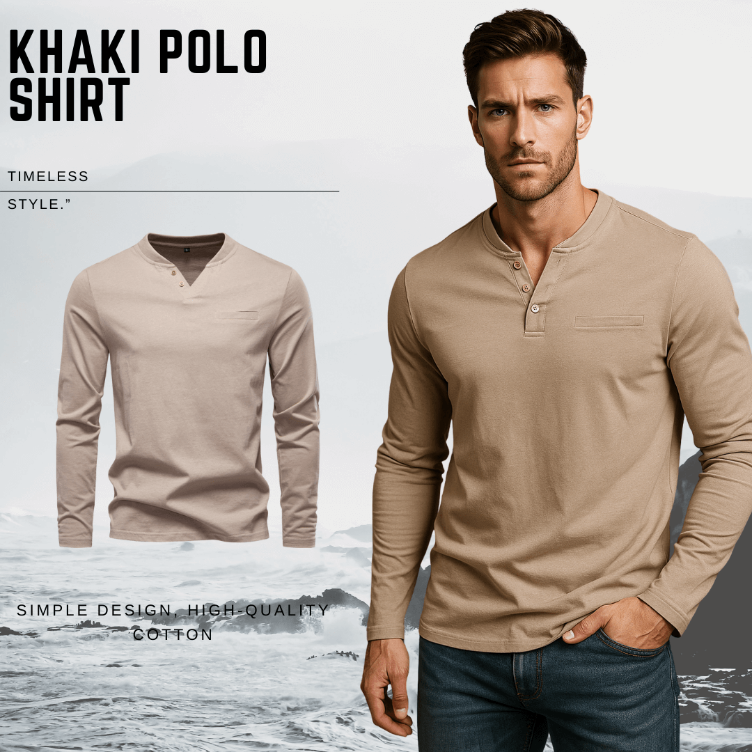Men's V-Neck Long Sleeve