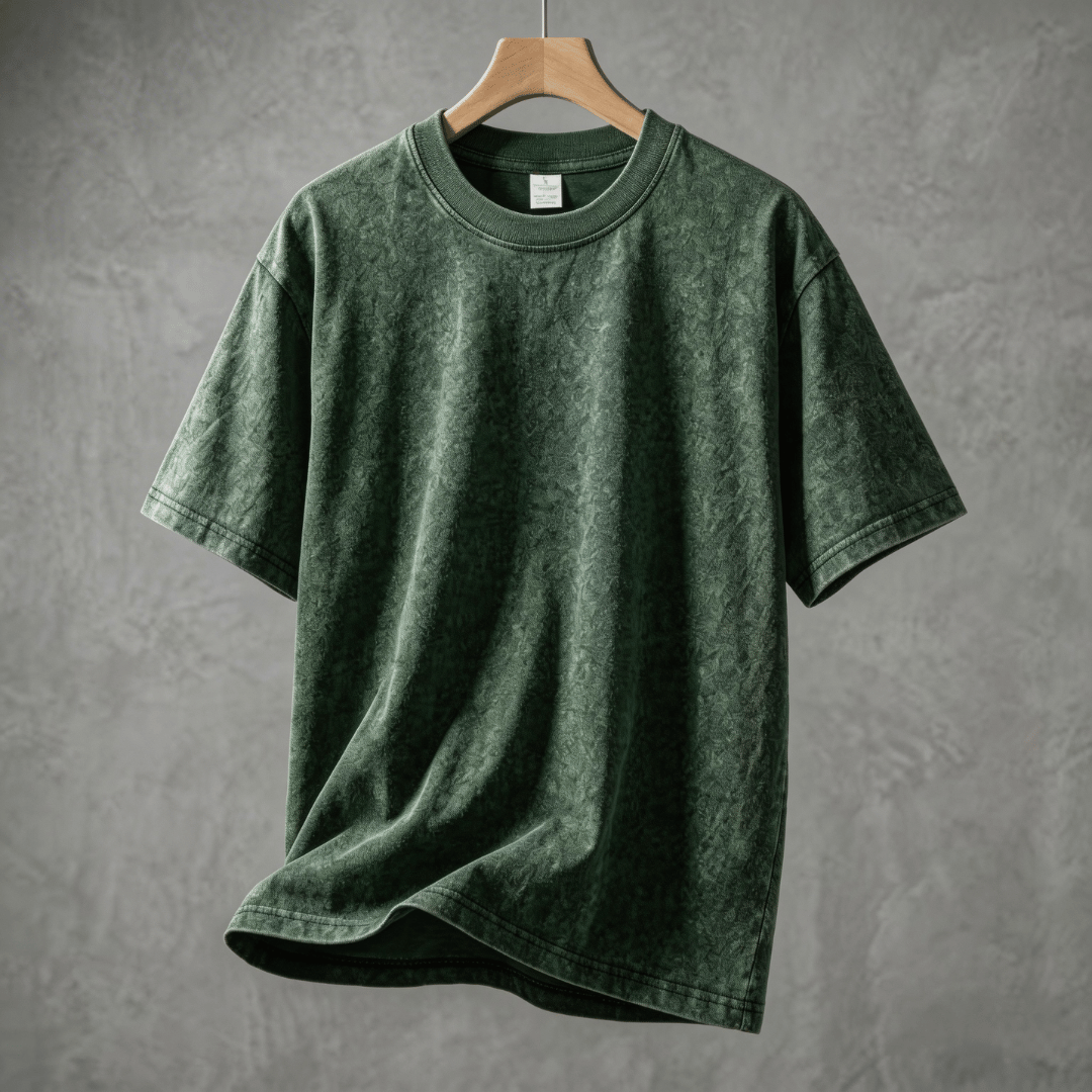 The Meridian Navigator | 280g Heavyweight Acid-Wash Tee