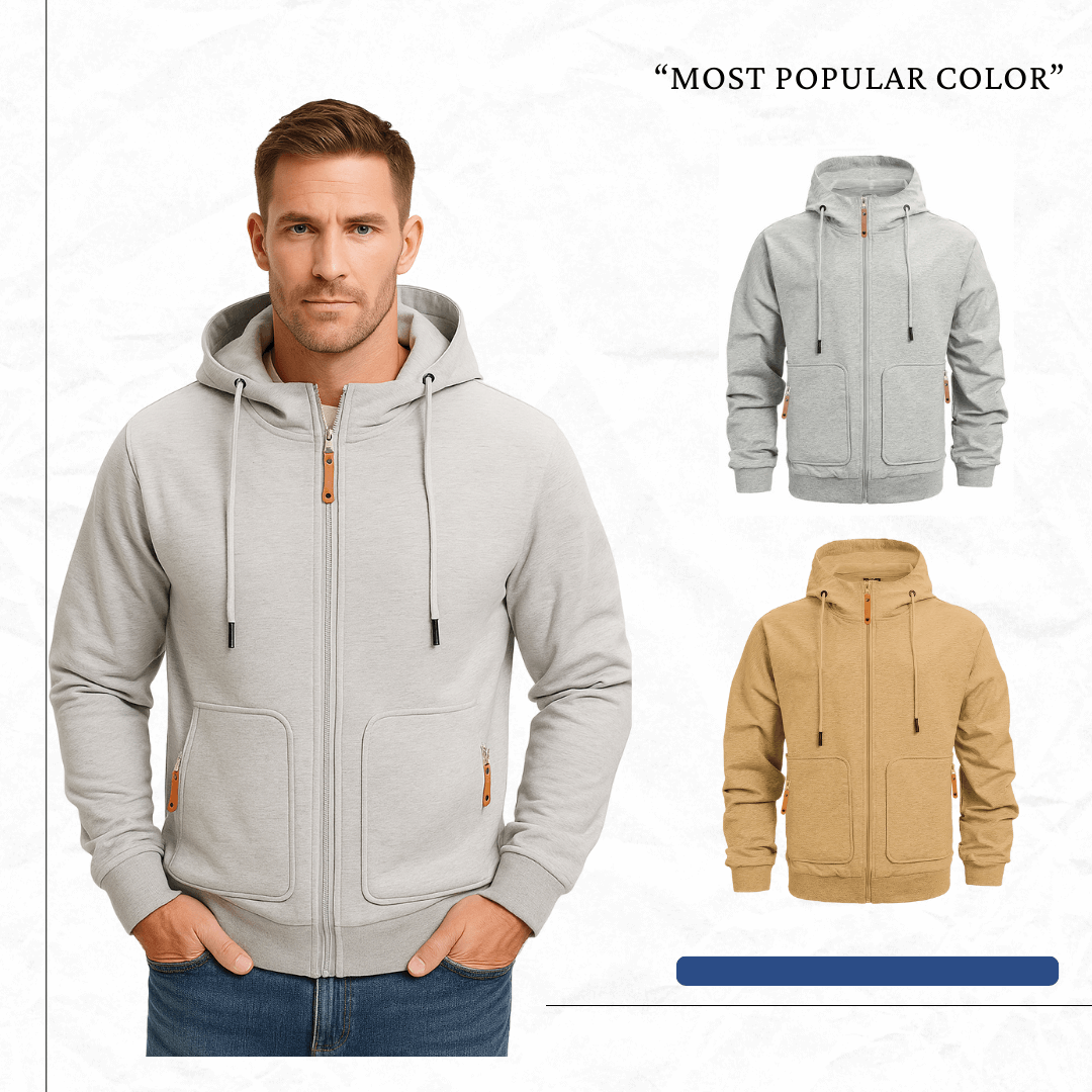 Multi-pocket Zipper Hoodie