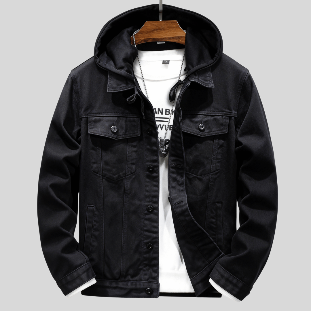 Urban Ridge Hooded Denim Jacket
