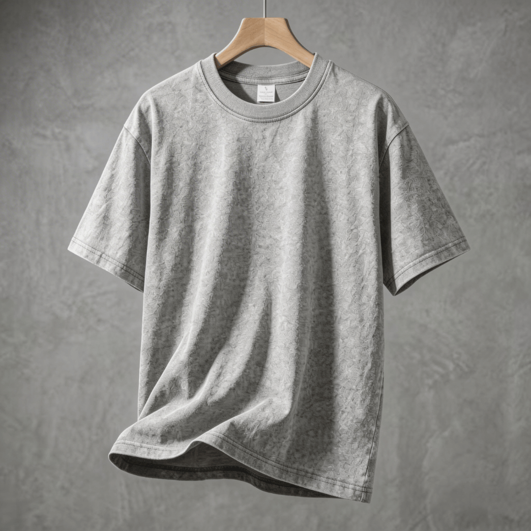 The Meridian Navigator | 280g Heavyweight Acid-Wash Tee