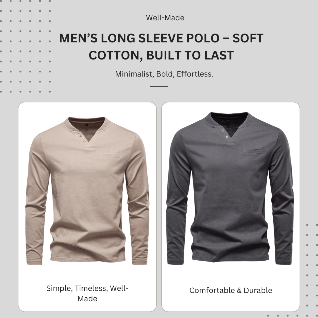 Men's V-Neck Long Sleeve