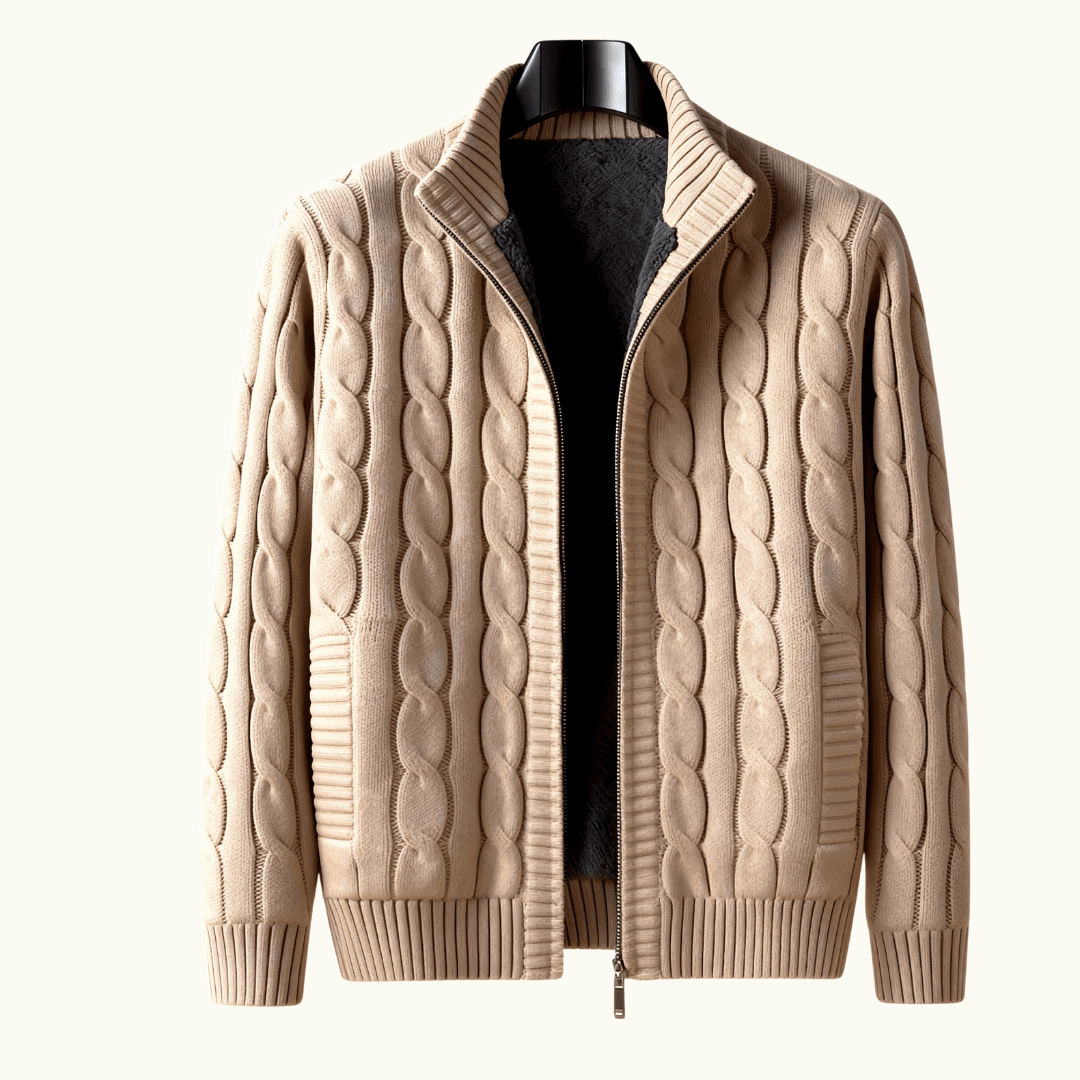 Belmont Cashmere Zip Cardigan