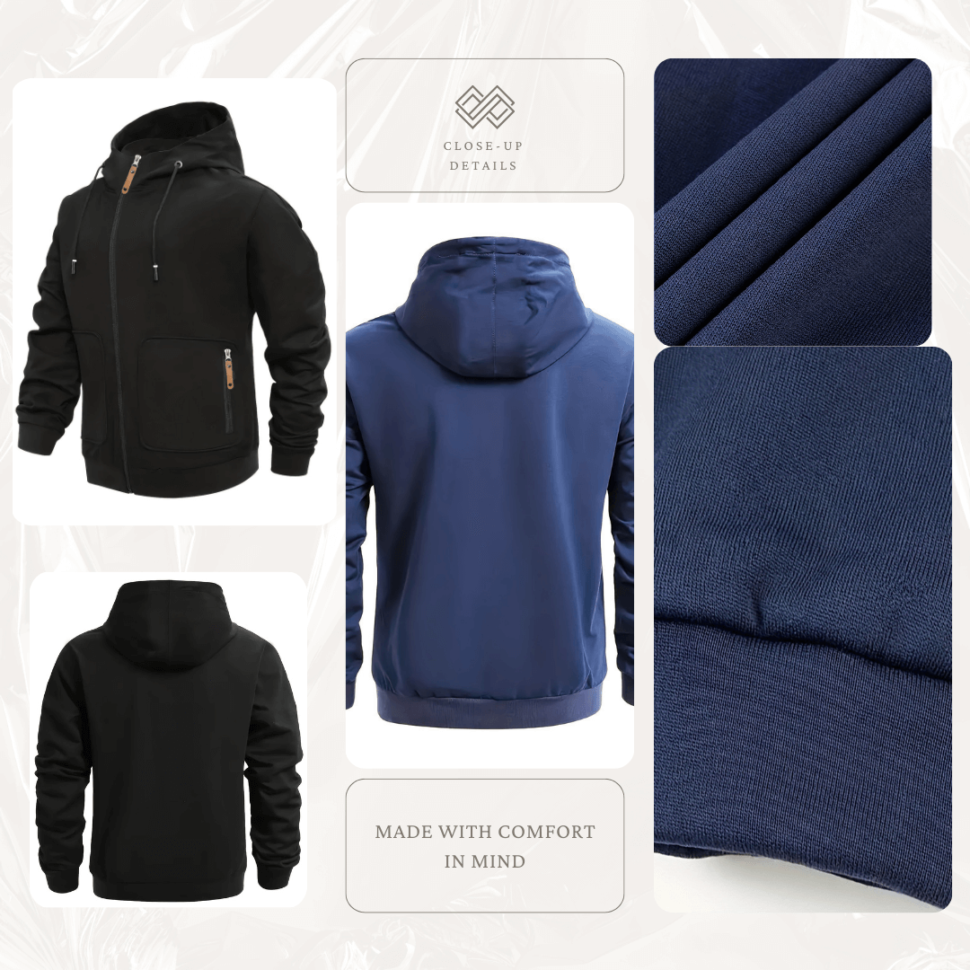 Multi-pocket Zipper Hoodie