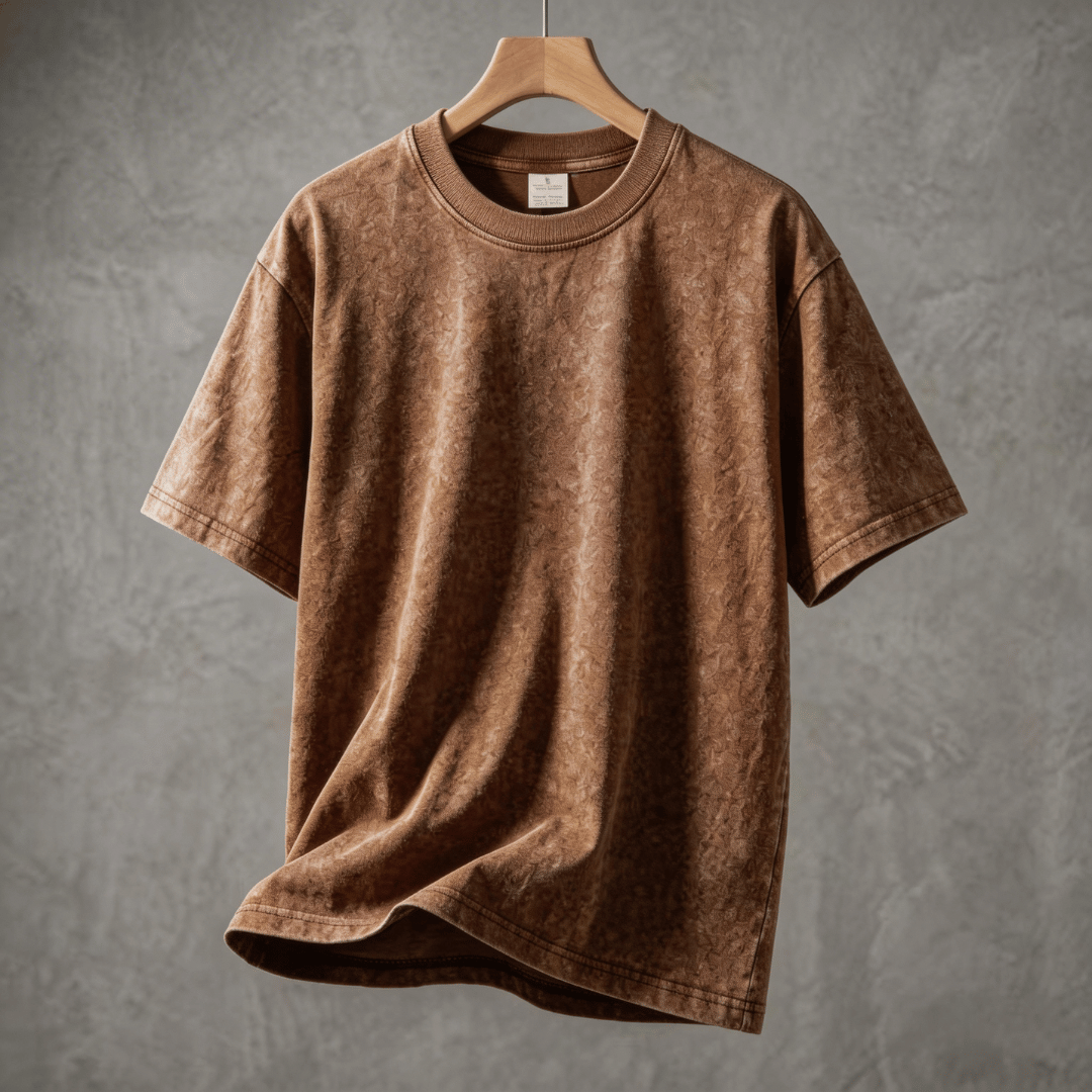 The Meridian Navigator | 280g Heavyweight Acid-Wash Tee