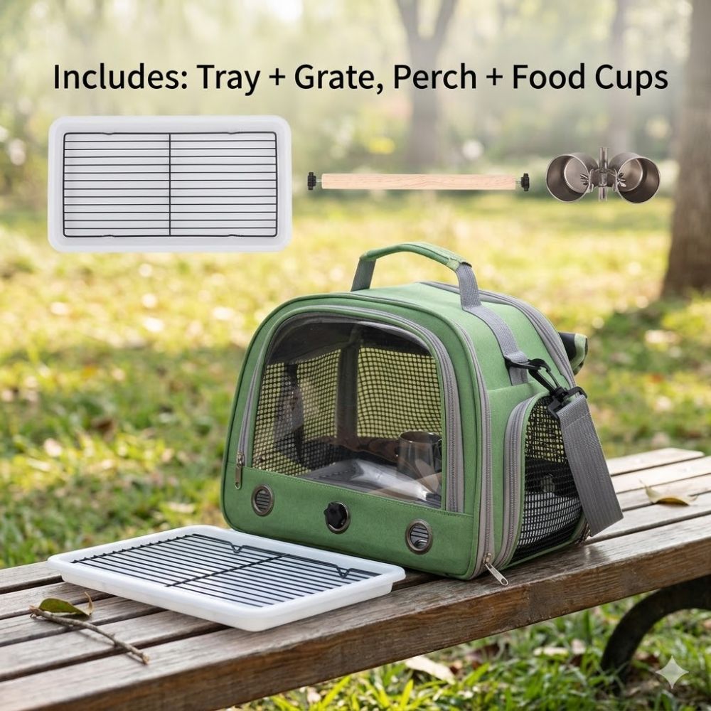 Perchfy™ Hands-Free Bird Travel Carrie