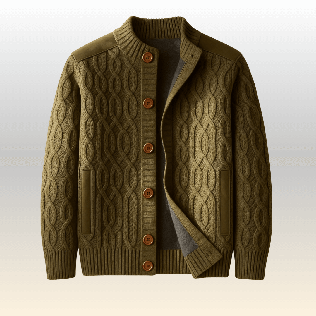 Heritage Cable Wool Cardigan