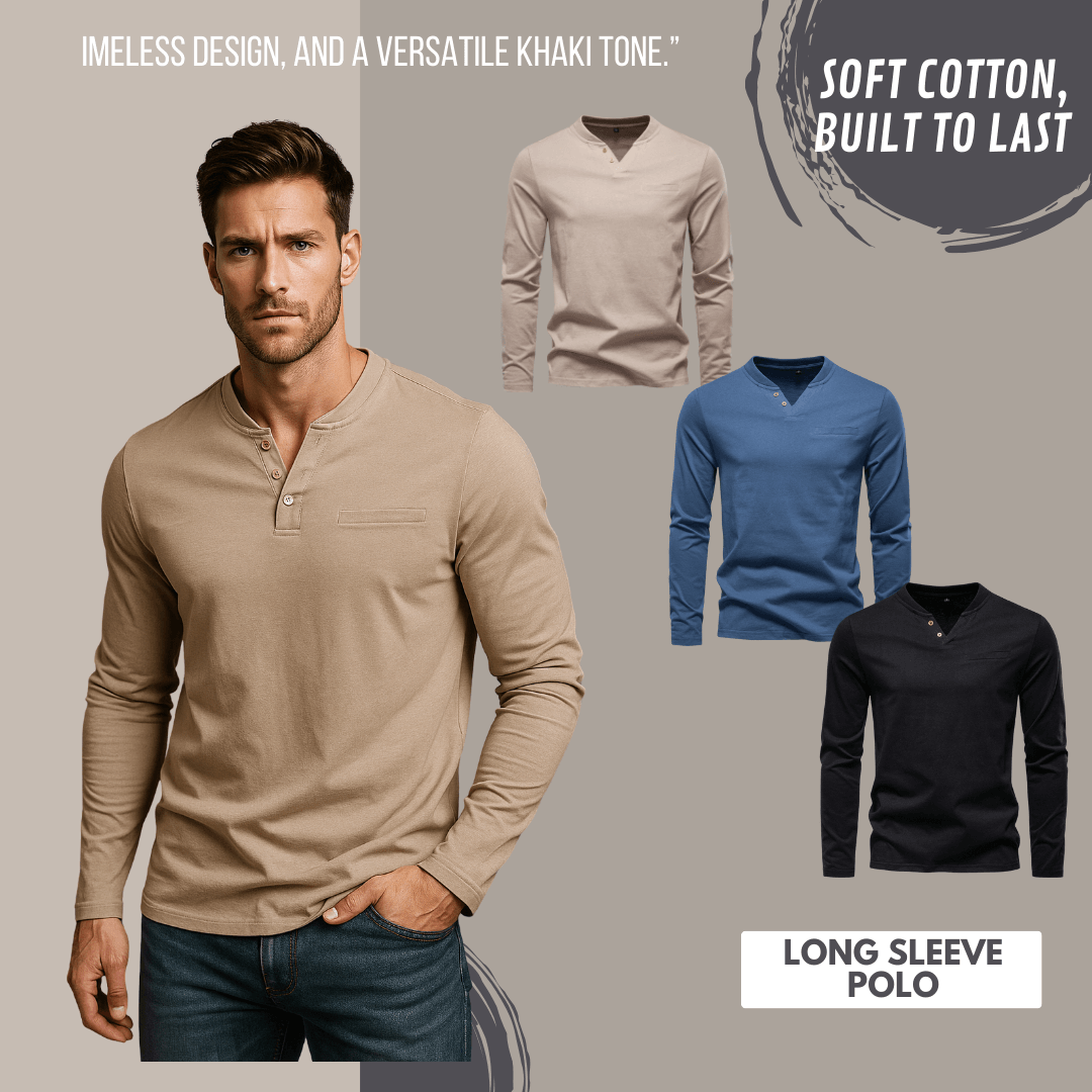 Men's V-Neck Long Sleeve