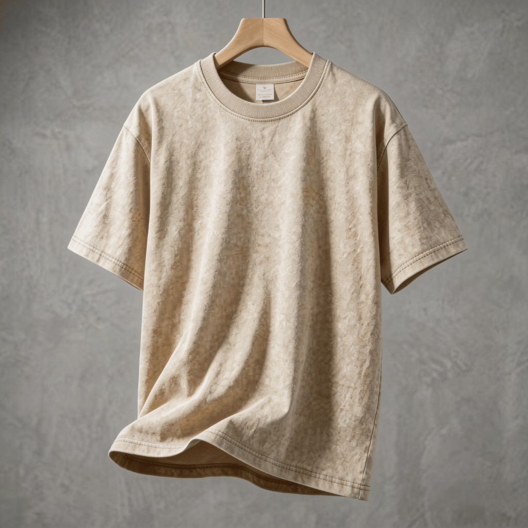 The Meridian Navigator | 280g Heavyweight Acid-Wash Tee