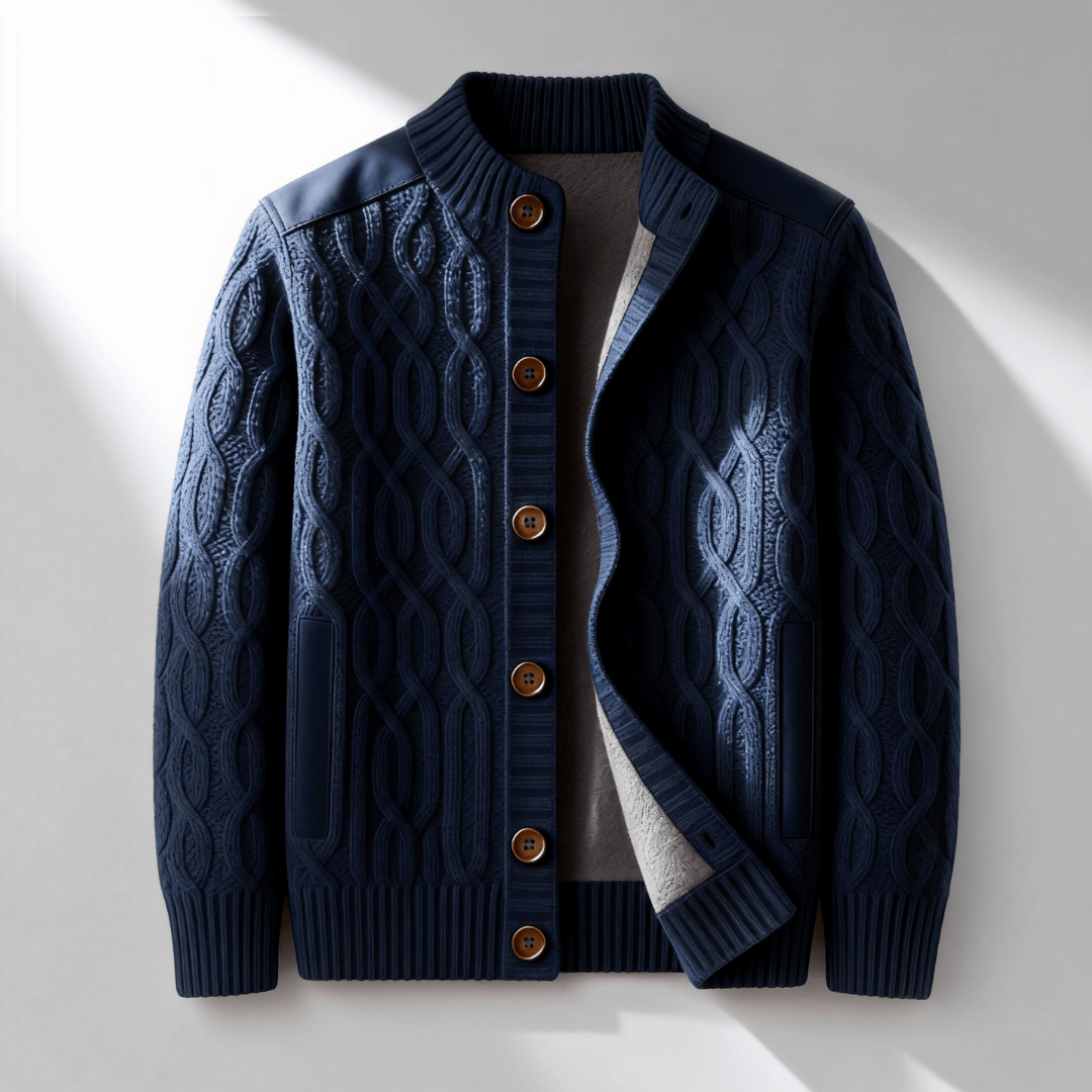 Heritage Cable Wool Cardigan