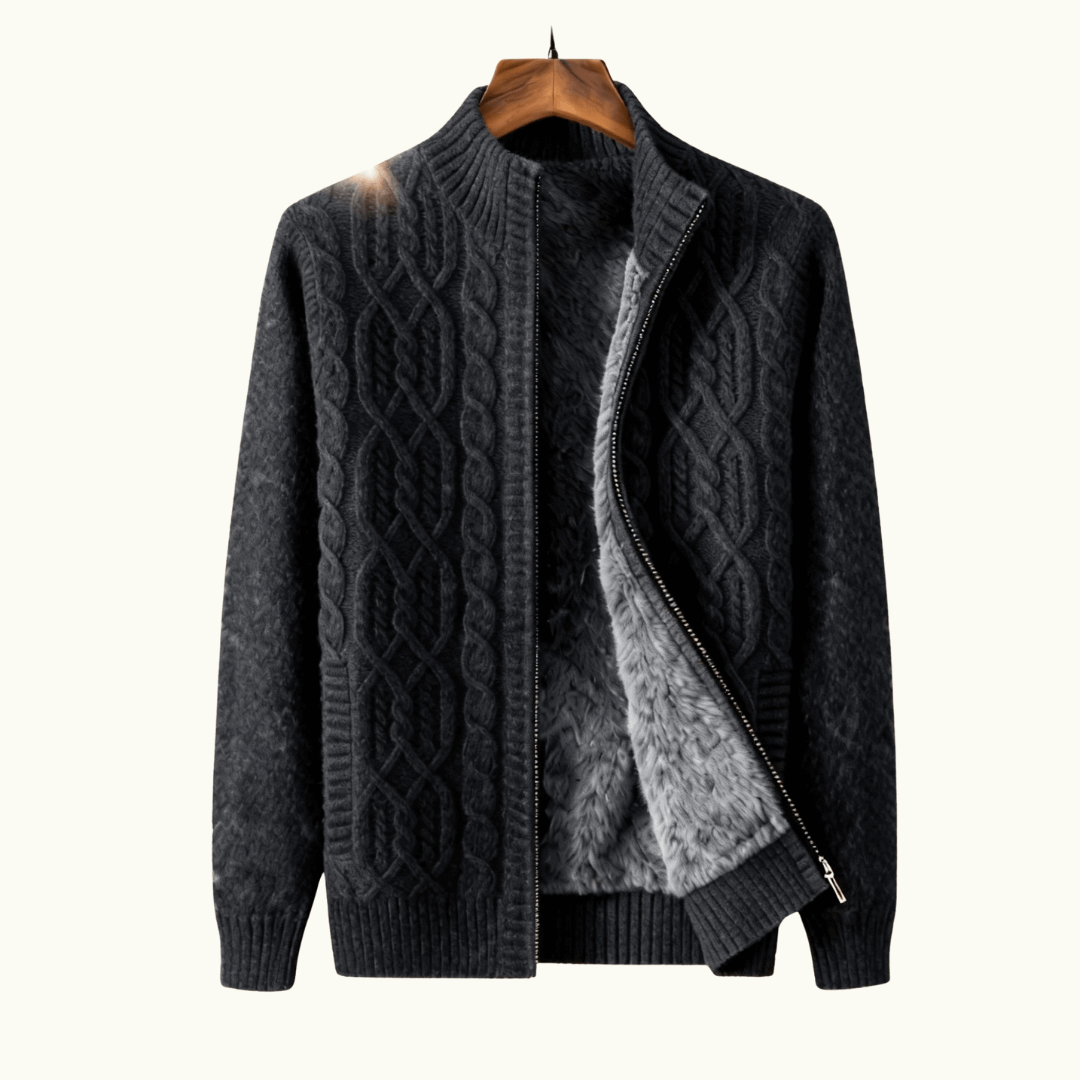 Belmont Cashmere Zip Cardigan