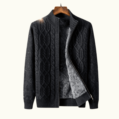 Belmont Cashmere Zip Cardigan
