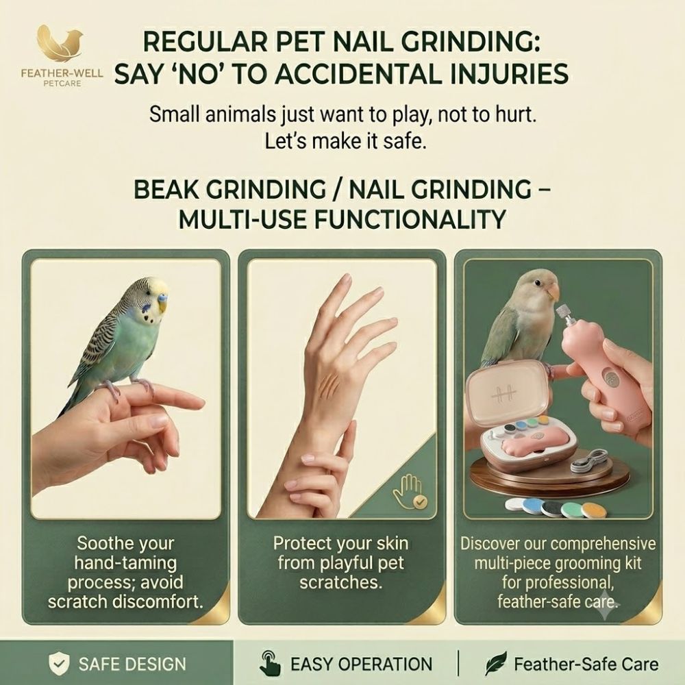 Perchfy™ 4-in-1 Versatile Avian Electric Claw Grinder & Trimmer
