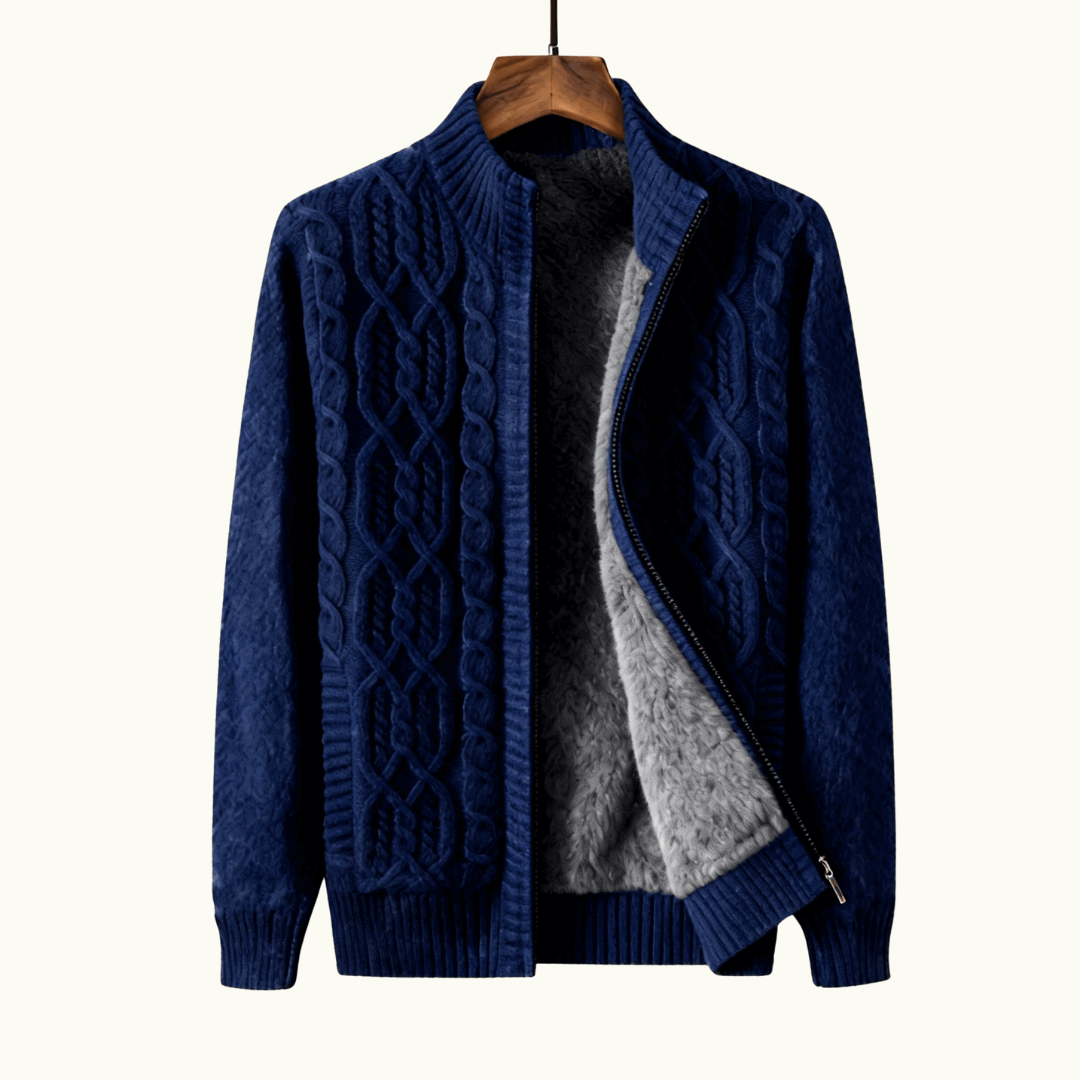 Belmont Cashmere Zip Cardigan