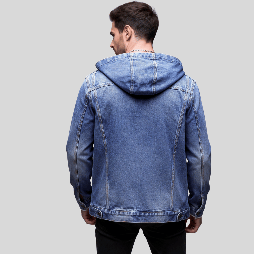 Urban Ridge Hooded Denim Jacket