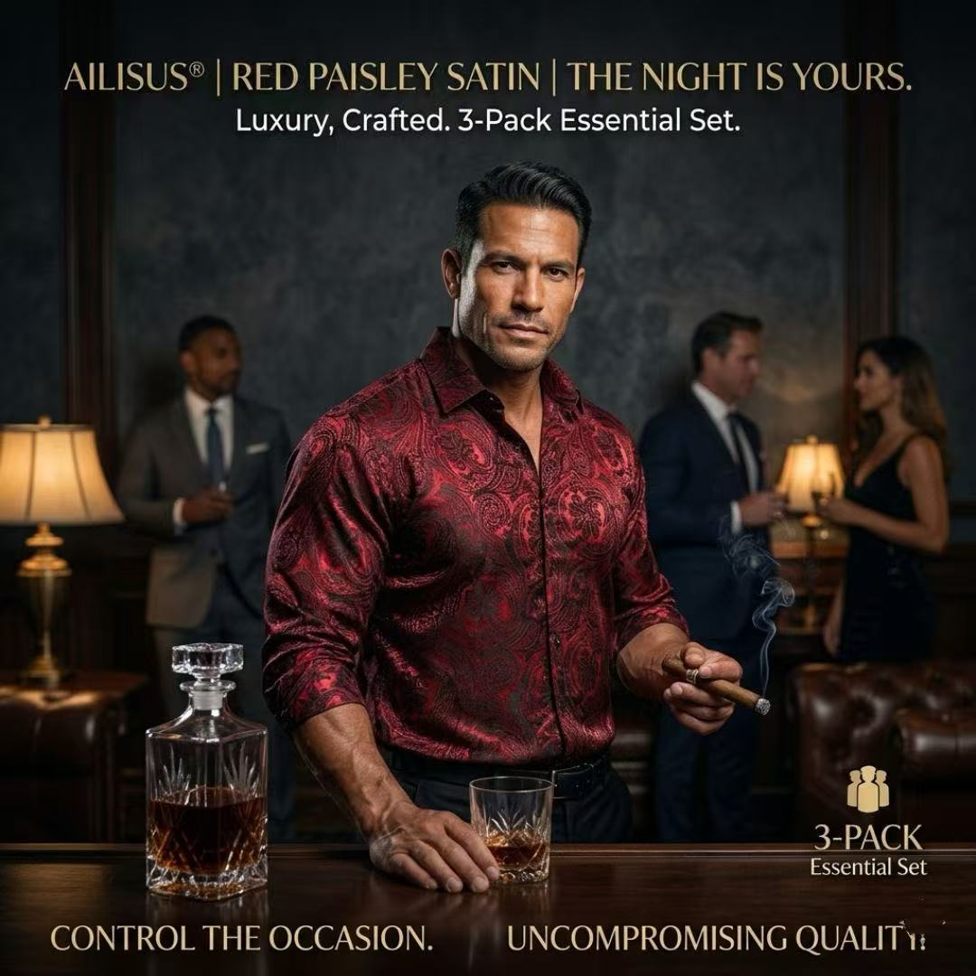 AILISUS® Luxury Paisley 3-Pack - The Ultimate Gentleman’s Social Collection (Limited Set)