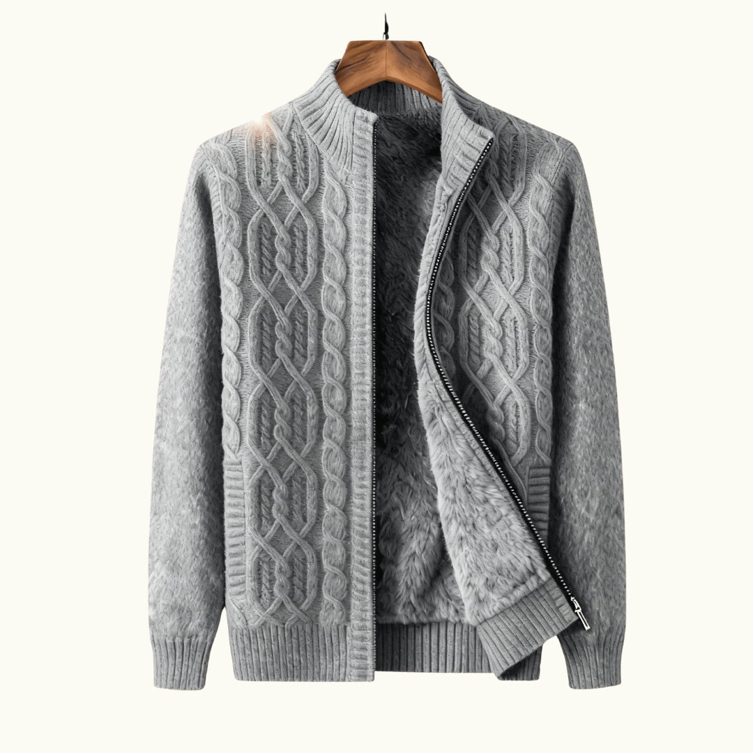 Belmont Cashmere Zip Cardigan