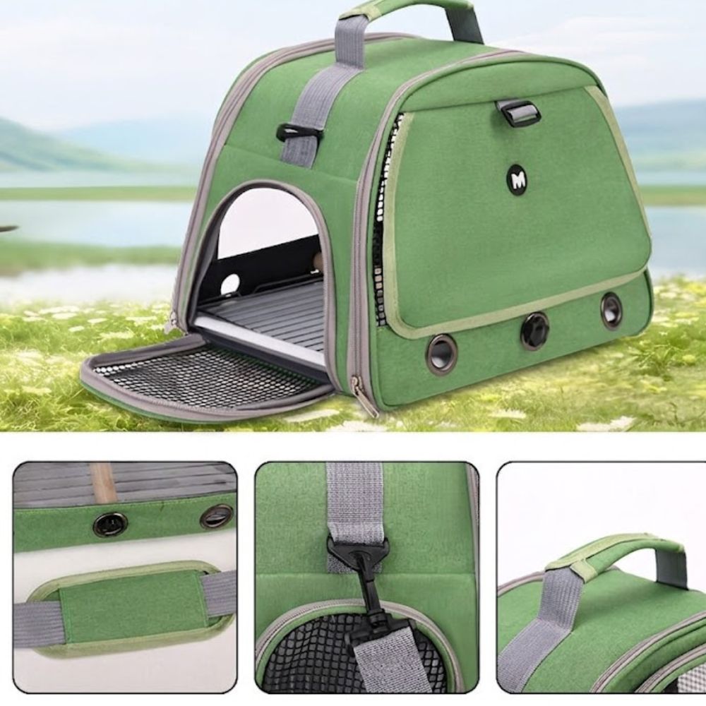 Perchfy™ Hands-Free Bird Travel Carrie