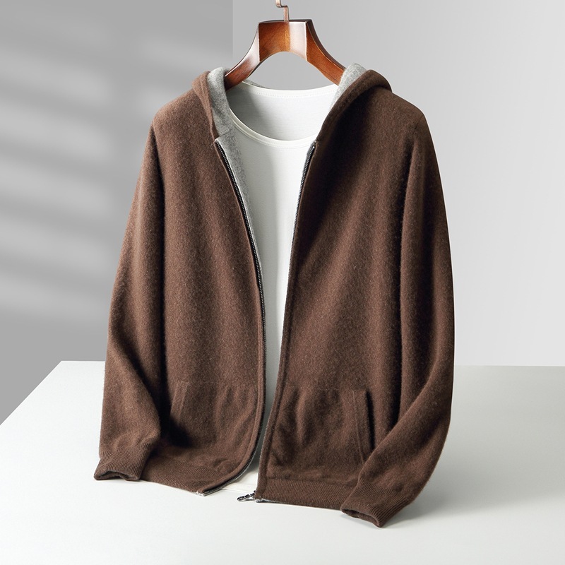 Caruso Cashmere Zip Hoodie