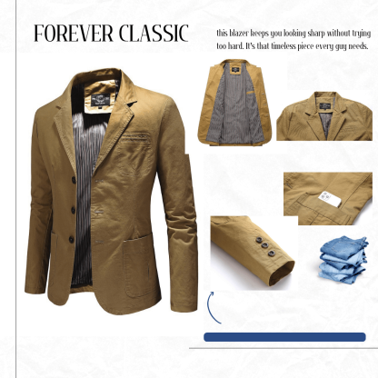 Timeless Men's Blazer Jacket