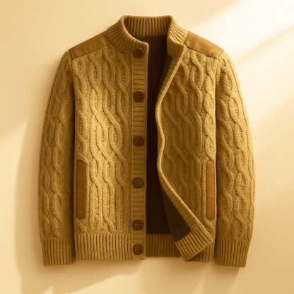 Heritage Cable Wool Cardigan