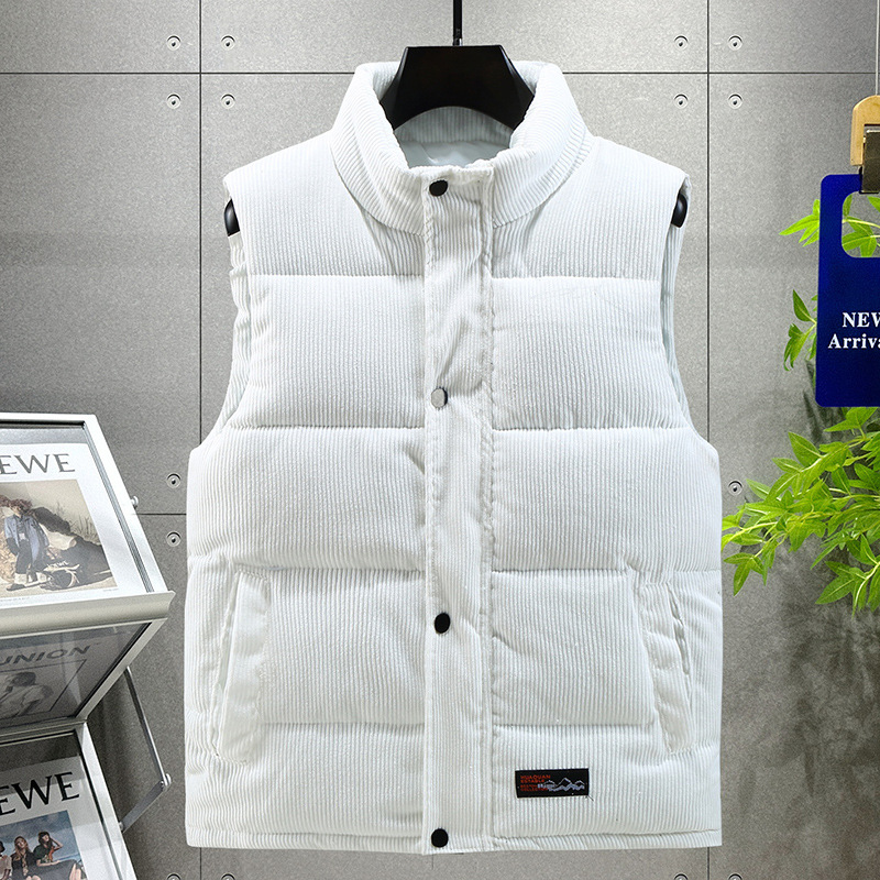 Men's Relaxed-Fit Corduroy Puffer Vest