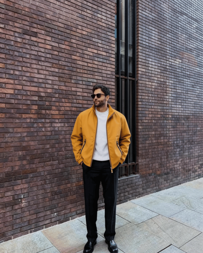 Northwind Reversible Cashmere Jacket dijon mustard