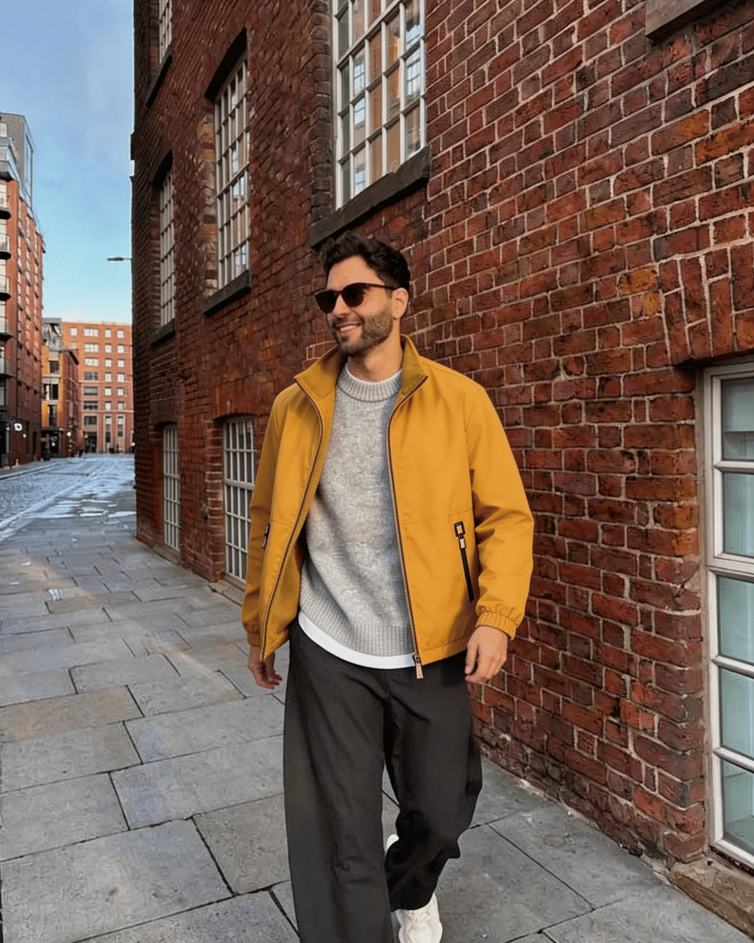 Northwind Reversible Cashmere Jacket dijon mustard