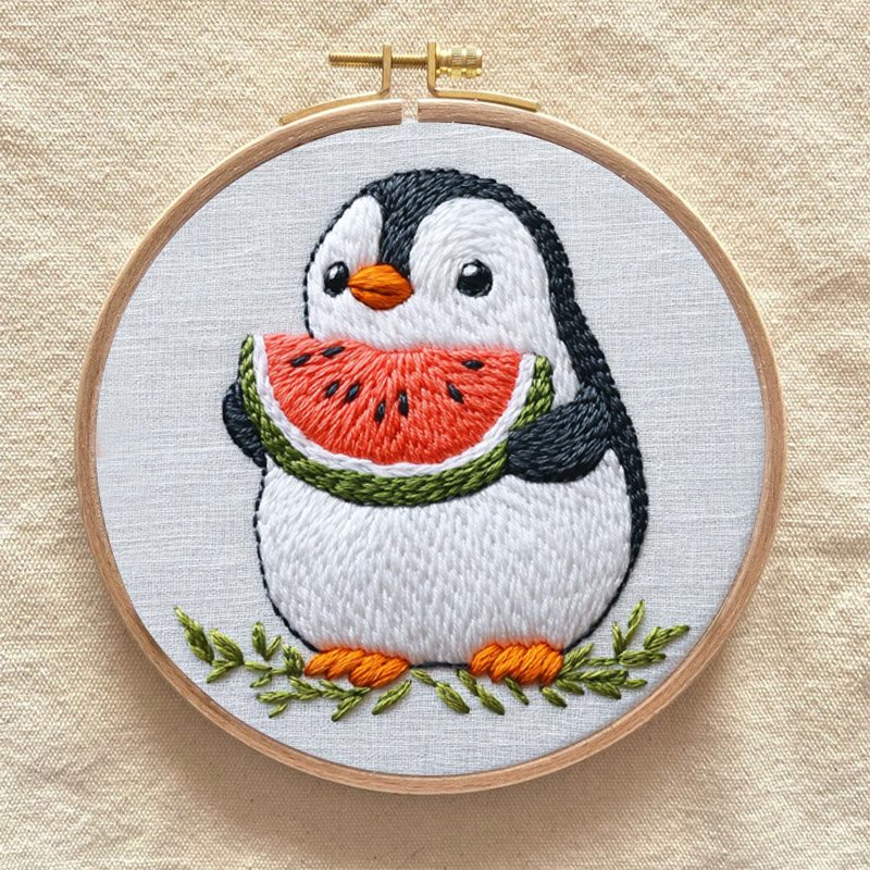 Rubbyoo Stickset - Entzückender Pinguin | Handarbeit für Anfänger - image 6