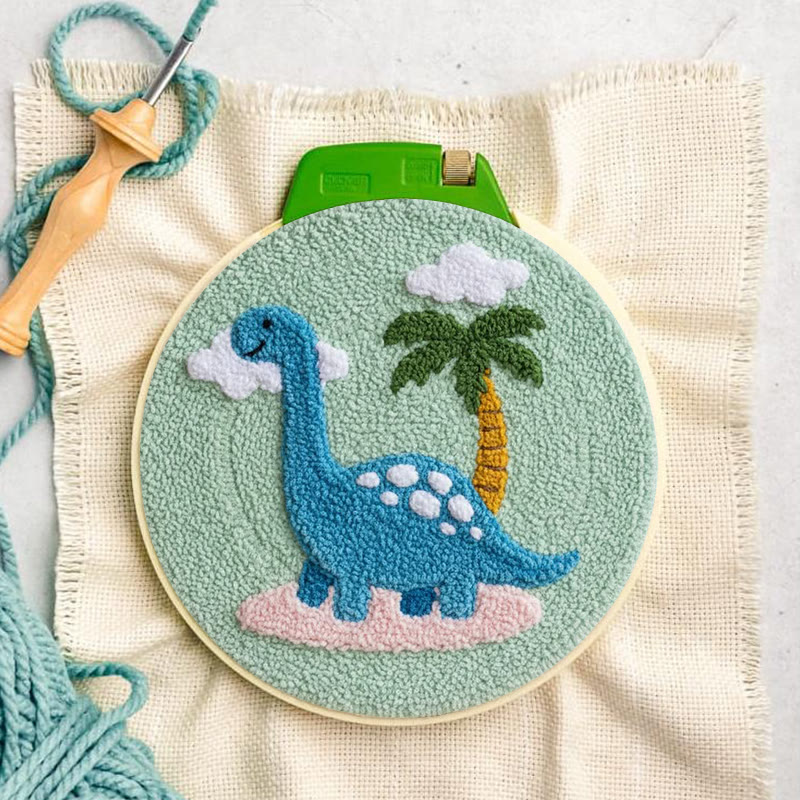 Brachiosaurus Paradise Punch Needle Kit – Bastelset für Einsteiger | Verspieltes Wohnambiente - image 7