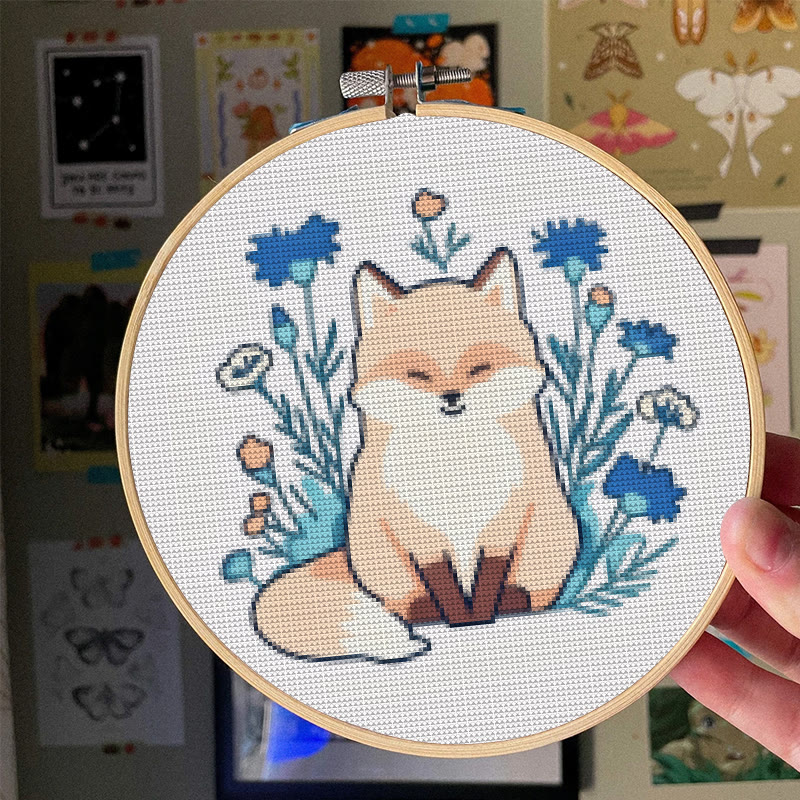 Kreuzstich-Set – Schöner Fuchs | DIY-Tier-Handarbeit | Perfektes Basteln zur Dekoration - image 4