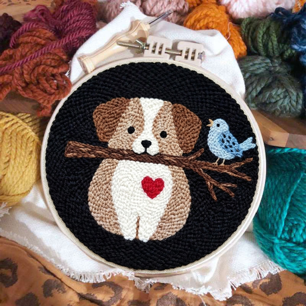 Sweet Puppy Punch Needle Kit - Lovely Animal Handicraft | Perfect Gift For Dog Lovers - image 5
