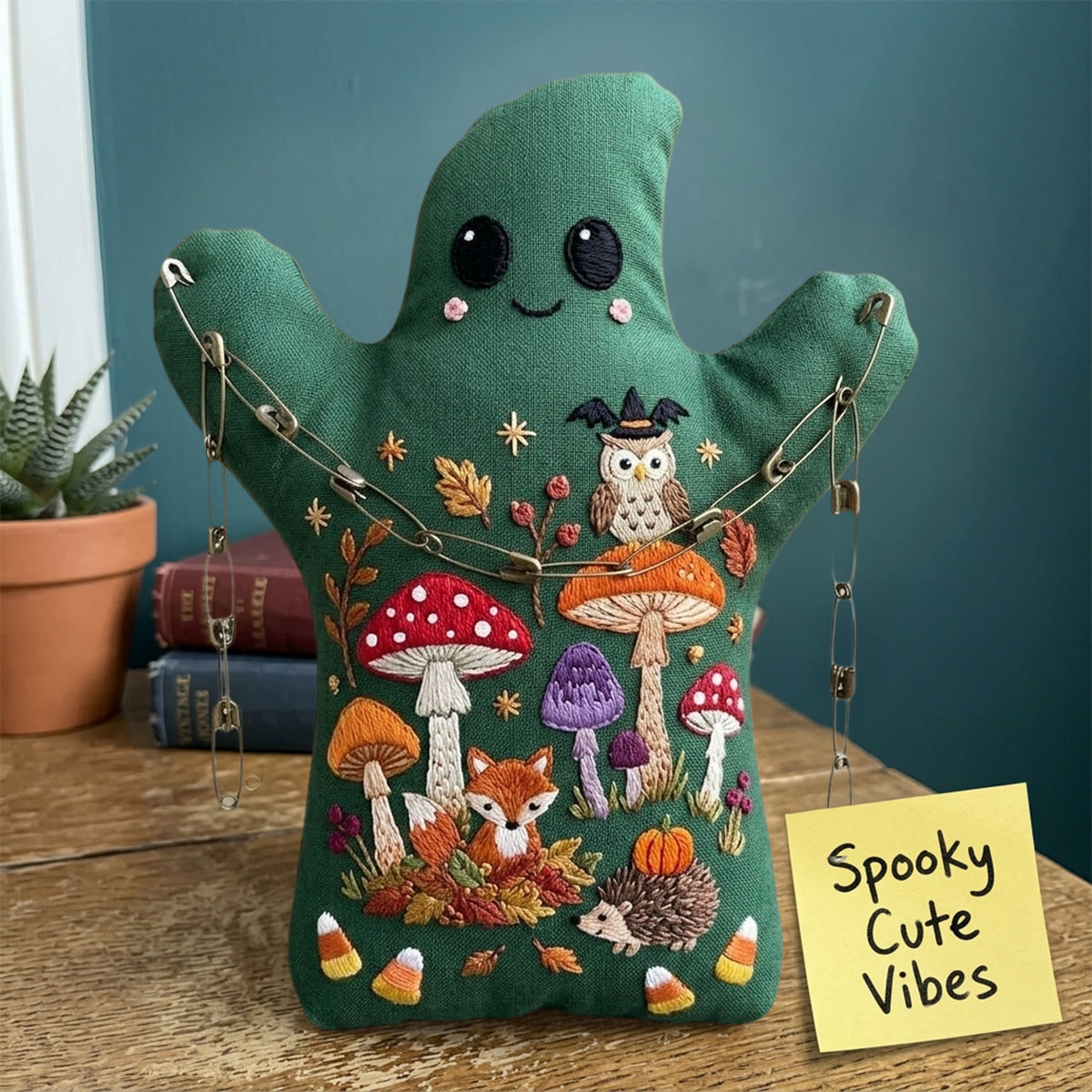Rubbyoo Geister-Stickset – Magischer Herbstwald | Einzigartiges Halloween-Geschenk für Naturliebhaber | Gemütliche Waldatmosphäre - image 6