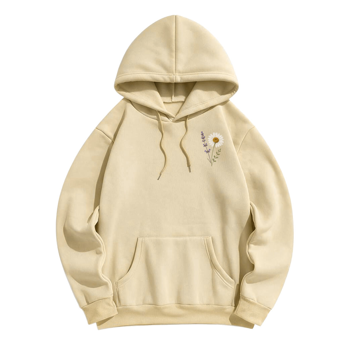 Rubbyoo Rustikaler Unisex-Hoodie mit schönen Blumen - image 15
