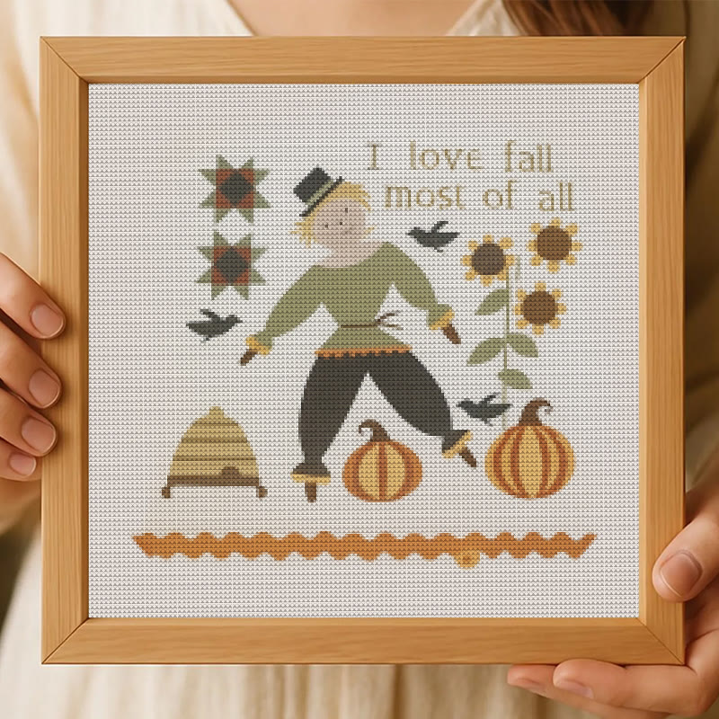 Kreuzstich-Set – Liebe zum Herbst | Handgemachte Handarbeit für Festivals | DIY-Halloween-Kollektion - image 6