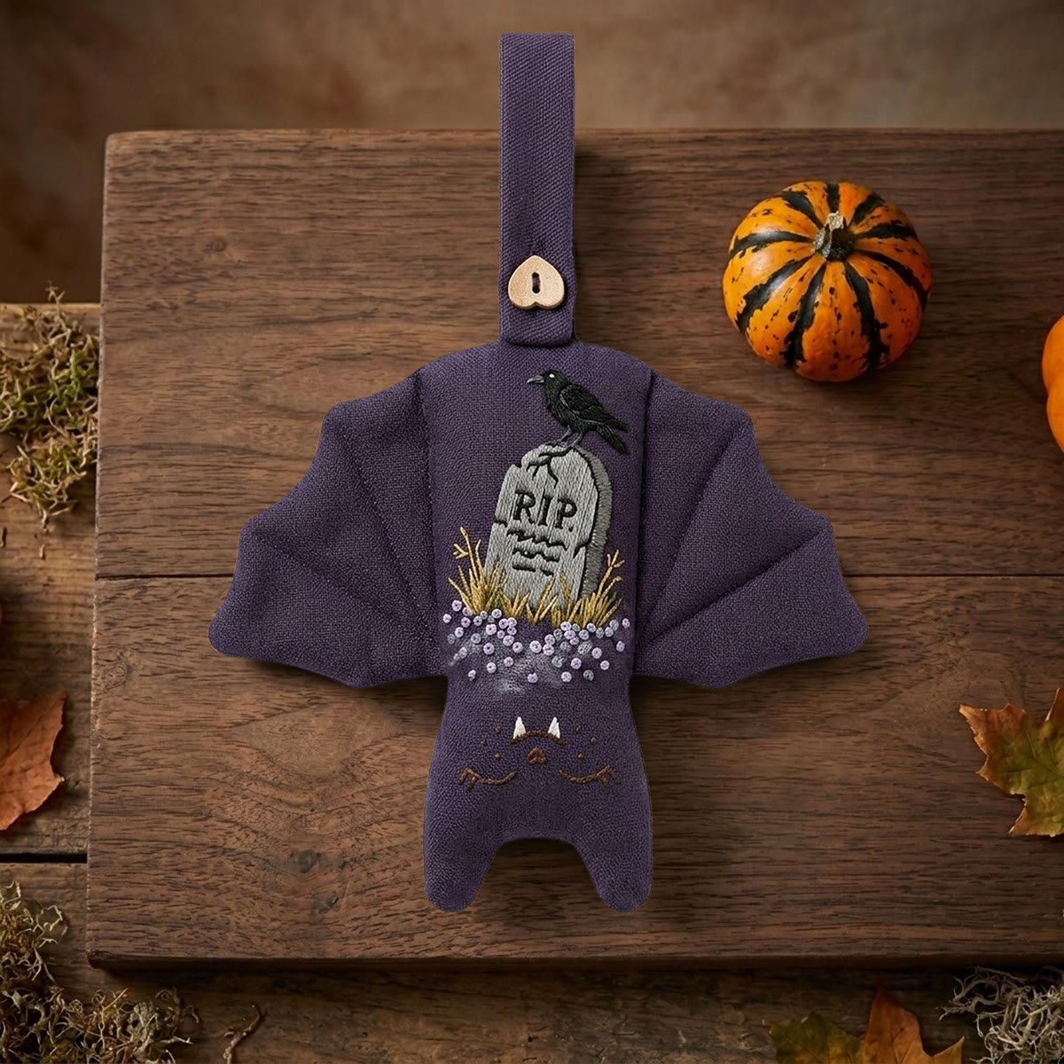 Rubbyoo Fledermaus-Stickset – Unheimliche Friedhofsszene | Dark Academia DIY-Bastelprojekt | Gruselige Halloween-Partydeko - image 8