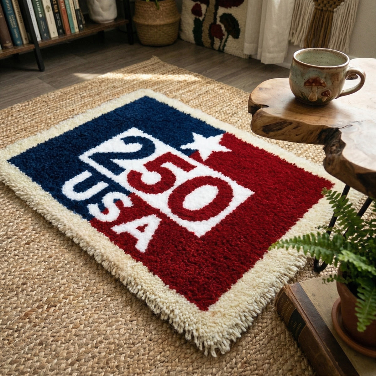 Rubbyoo Knüpfteppich-Set – Freedom 250 | Dekorative Wohnaccessoires | Einzigartiges handgefertigtes Kunstwerk - image 6